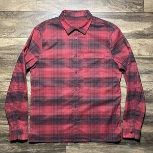 Lululemon Masons Peak Flannel Mens Medium Relaxed Fit Plaid Long Sleeve Shirt